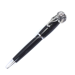 NM56R Executive Luxury Style Black Brass <b>Elephant</b> Clip Shape Pen Custom Logo Blue/Black Ink 1.0mm Writing Width Souvenir <b>Gift</b> - Product Image 2