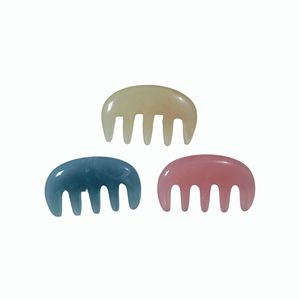 Meridian <b>Massage</b> Comb Relieve Headaches Five Teeth Round <b>Head</b> <b>Massage</b> Comb Scalp Resin Gua Sha - Product Image 1