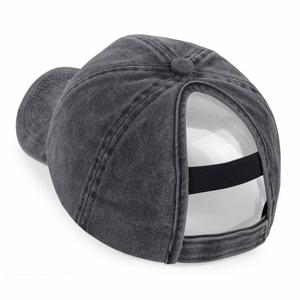 Casquette de baseball unisexe en coton de haute qualité à 6 panneaux, avec ouverture pour queue de cheval, style sportif, vente en gros - Product Image 4