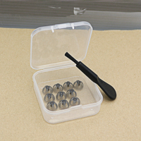 Boîtes de rangement en plastique transparentes avec brosse de nettoyage pour l'amplificateur de son auditif bouchons d'oreille emballage étui de protection Portable
