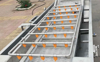 Industriële Plantaardige Reinigingsmachine Commerciële Luchtbel Wasmachine Voedsel Fruitblad Groenten Mango Spice Wash Verwerkingslijn