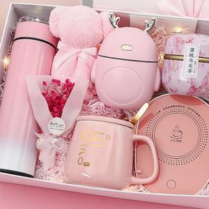 Hete Verkopende Thermostatische Vacuümfles Keramische Koffiemok Cadeauset Voor Meisjes En Dames Voor Bruiloften Valentijnsdag En Verjaardagen - Product Image 1