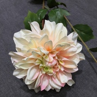 Bunga Dahlia Sutra Buatan Berkualitas Tinggi, Cantik, Besar, Warna Merah Muda, Bunga Krisan Buatan untuk Dekorasi Pernikahan