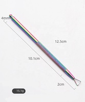 Outils pour ongles en acier inoxydable Pince à ongles double professionnelle Ciseaux à cuticules Ensemble de manucure et pédicure