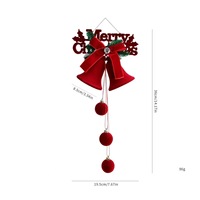 Offre Spéciale : Clochette de Noël Nordique Rouge Floquée Faite à la Main, Écologique et de Haute Qualité – Idéale pour Arbre de Noël et Décoration de Vitrine (Direct Usine)