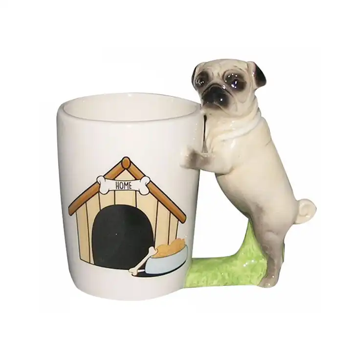 commercio all'ingrosso di ceramica animale a forma di cane creativo regalo  carino tazza di caffè