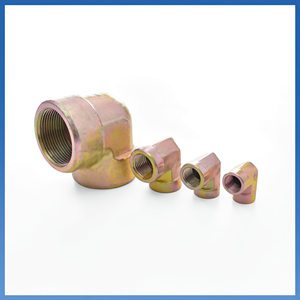 Raccord coudé hydraulique à double filetage femelle en acier au carbone haute pression pour système hydraulique - Product Image 3