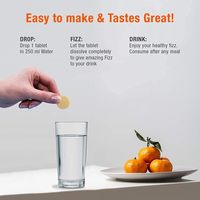 Comprimés effervescents de vitamine C 1000 mg OEM, antioxydant hautement efficace qui absorbe l'acide ascorbique pour stimuler l'immunité chez les adultes