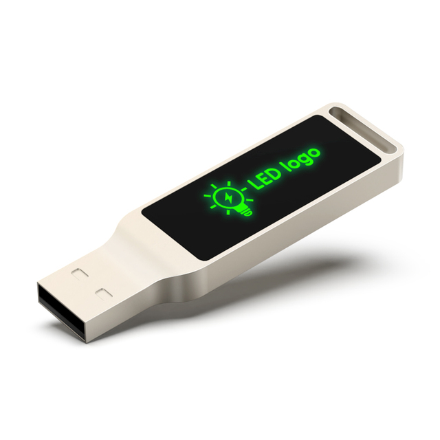 Cle Usb LED Lighting Usb With Promotional logo 4GB 8GB 16GB 32GB 64GB 128GB