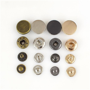 OEM &amp; ODM Custom Logo Snap <strong>Buttons</strong> Round Metal Zinc Alloy Simple Style Factory-Built <strong>Button</strong> Pattern - Product Image 5