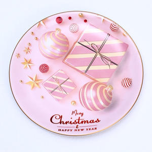 Assiette en céramique 3D de Noël de 8 pouces, vaisselle de style nordique, assiettes à dîner en céramique - Product Image 3