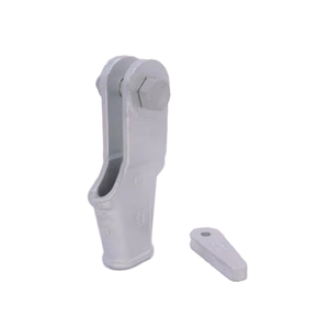 Accesorios para Líneas de Contacto Aéreo de Ferrocarriles: Abrazadera de Anclaje de Cable con Rodamiento en Cuña Binaural de Acero - Product Image 4
