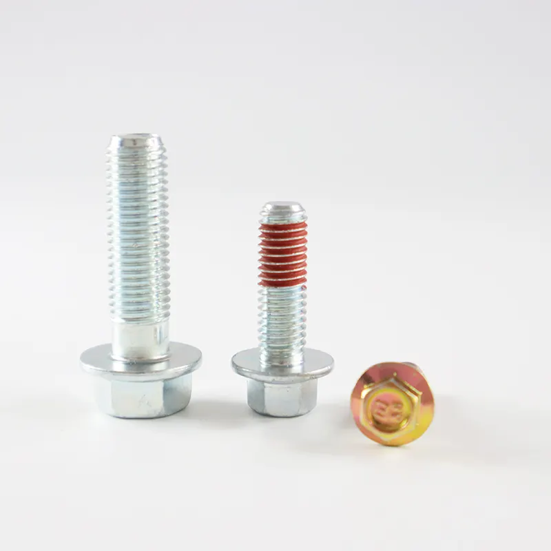 custom din thread length fasteners flange titanium galvanized m6 m8 m10 stainless steel hex head round grade 8 8 bolt and nut