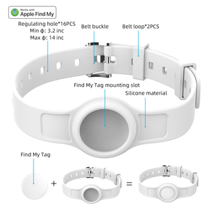 Verstellbares Silikon-Halsband mit GPS-Tracker für AirTag zur globalen Positionierung und Verlustprävention - Product Image 4