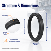 Marine Stern Shaft Oil Seal for Ship Propulsion System High Temperature Wear Oil Resistant OEM Custom Size