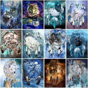 LS 5D Dream Catcher Velvet Canvas Diamond Painting Kit Resin Drill Mosaic Embroidery Home Decor Gift Printed Design - Product Image 4