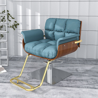 Nouveau fauteuil de barbier inclinable pour salon de beauté siège réglable en similicuir avec pompe hydraulique puissante meubles de salon en acier