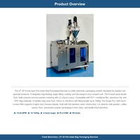 Machine d'emballage automatique de sachets préformés, équipement de remplissage et de scellage de type vis pour poudre, granulés et liquides