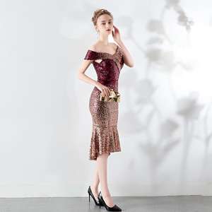 Gaun Pesta <span class=keywords><strong>Prom</strong></span> Seksi Berpayet untuk Wanita di Tahun 2026 2025 pada Tahun 2020 - Product Image 3