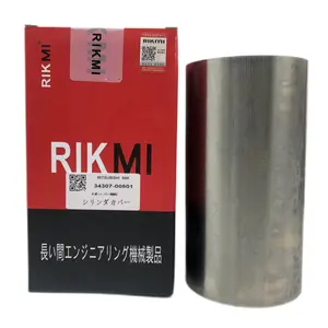 Rikmi High Quality engine cylinder liner kit for Mitsubishi S6K C6.4 C4.2 engine excavator repair kit 34307-00501