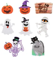 Kunden spezifische Süßes oder Saures Halloween-Rasens childer pp Plastik-Halloween-Hof schild mit H-Pfählen