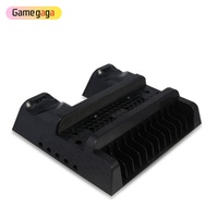 TP4-1785 Autres accessoires de jeu Support de refroidissement vertical multiple pour console PS4 avec indicateur LED Station de charge 12 jeux de stockage