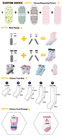 Chaussettes de yoga personnalisées pour femmes, norme mignonne, faible quantité minimale de commande, vente en gros de chaussettes Pilates
