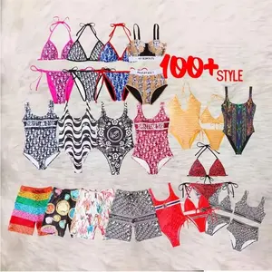 2024 Hot Selling Designer Cut Out Swim Wear Ladies Sexy Open Bikini Luxury Beachwear Bathing Famous Brand Suit Women Swims