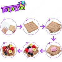 Set Clay Model Anak Bentuk Cupcake Grosir Pabrik, Clay Cair Ajaib, Hadiah Dapur Seru, Mainan Edukatif