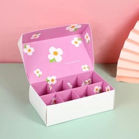 Emballage de macarons, boîtes de désert françaises de taille personnalisée, vente en gros, 6/8
