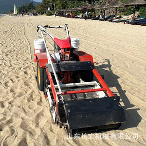 เครื่องทำความสะอาดชายหาด 3 ล้อ ใช้เชื้อเพลิง สำหรับงานหนัก รถเข็นทำความสะอาดกลางแจ้ง โครงเหล็ก สร้างจากโลหะ - Product Image 2