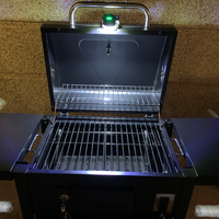Lampe de barbecue LED USB en alliage d'aluminium, tête pivotante réglable et pliable, résistante à la chaleur, étanche, avec base à clip magnétique