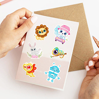 Vente en gros d'autocollants mignons en vinyle pour valises, cahiers, dessins animés pour enfants, appareil photo, écouteur pour téléphone portable