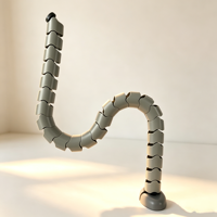 Chaîne de rangement de câbles sous table HTD2-C2 en plastique, type serpentine, pour réservoir, à vendre