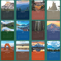 2024 2025 Desafío de aventura mensual Calendario colgante para rascar en la pared