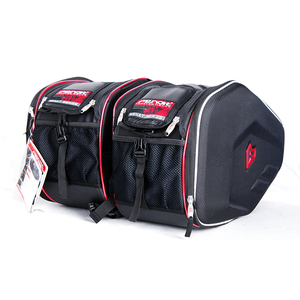 Sac de selle latéral pour moto MENAT, sac de selle imperméable à coque rigide géométrique pour moto, sac de selle pour la conduite - Product Image 3