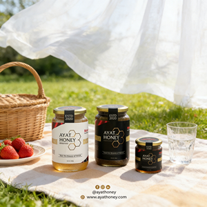 Miel Blanca Orgánica Premium Ayat 100% Pura, Natural, Cruda, Sin Filtrar, Sin Procesar, Sin Aditivos, Saludable, Refuerzo Inmunológico, Etiopía - Product Image 4