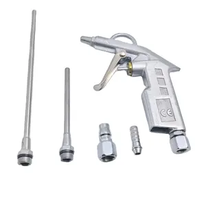 Air Blow Gun Stainless Steel High Pressure Dust Blower Gun with Extension Air Tool for Cleaning Car Computer Dust