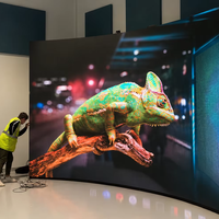 Écran LED flexible d'intérieur Transtech, écran incurvé P1.25/P1.5/P1.8, 7680 Hz, haute fréquence de rafraîchissement pour la publicité