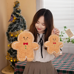 Regalo de Navidad Muñecas Felpa Dibujos animados <span class=keywords><strong>Gingerman</strong></span> Árbol verde Caja de regalo Festival Decoración Juguete de peluche personalizado - Product Image 5