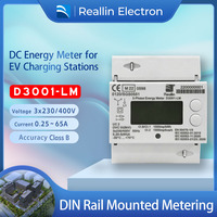 Compteur électronique triphasé de kWh de rail de vacarme de D3001-LM mètre d'énergie de la classe B RS485 Modbus