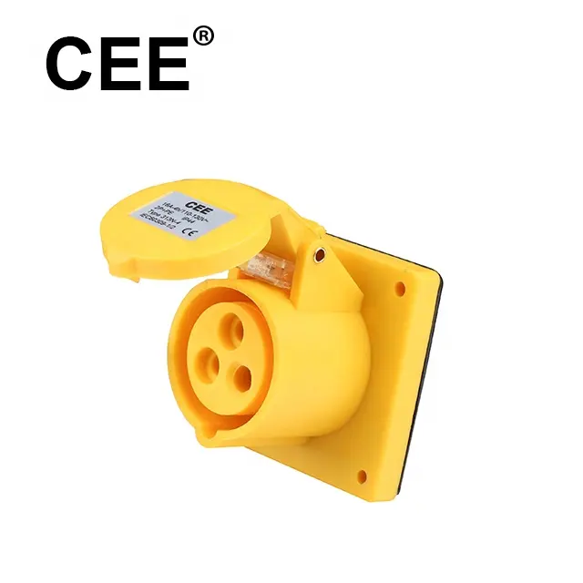 CEE 16A 3ขา IP44สหราชอาณาจักรอุตสาหกรรมซ็อกเก็ตเต้าเสียบ110โวลต์ไฟฟ้าปลั๊กและซ็อกเก็ต