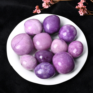 Đá thạch anh hồng tự nhiên, đá sodalite, đá amethyst được mài nhẵn, dùng để chữa bệnh - Product Image 2