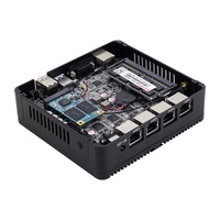 PFsense Gateway routeur pare-feu Mini PC ordinateur industriel sans ventilateur in-tel N2830 4 Nic Ethernet Ports Lan serveur réseau Linux