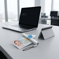 Lecteur-graveur de cartes à puce USB haut de gamme avec puce EMV et ISO 7816 pour cartes de crédit, d'identité, de banque et de guichet automatique