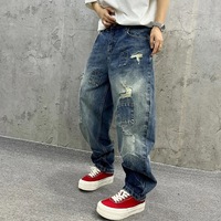 Fabricant OEM de denim, jeans vintage pour hommes, coupe ample, personnalisables