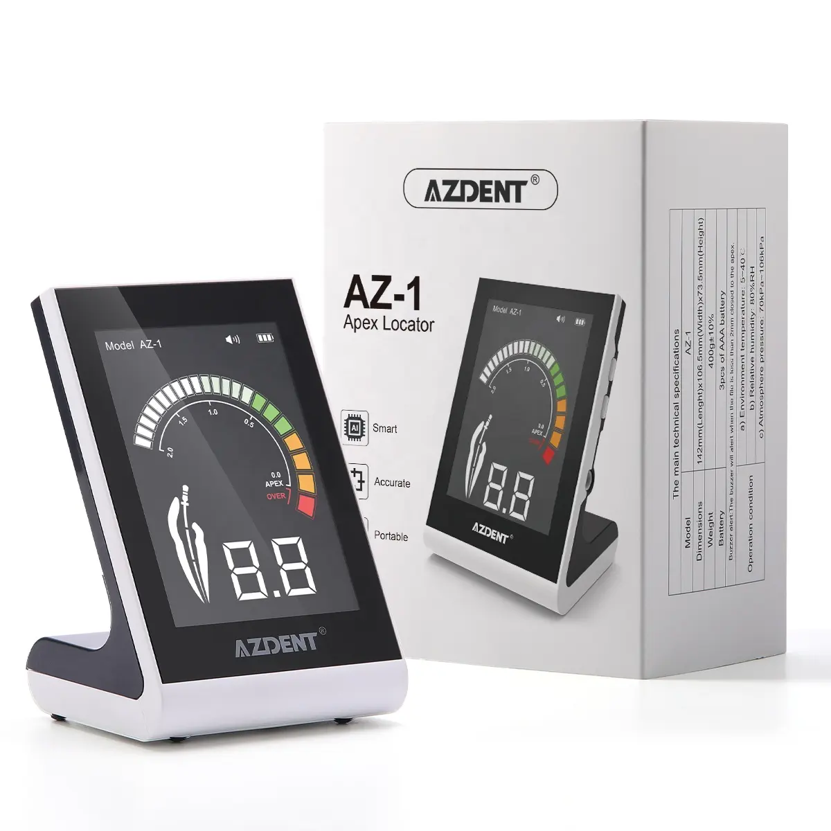 AZDENT OEM Dental Touch Screen Endodontic Root Canal Treatment Rechargeable Mini Apex Locator