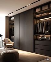 Armoires et placards de chambre à coucher modernes et minimalistes sur mesure |   Solutions d'armoires au design élégant