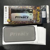 Protection d'Écran Anti-Espion en Verre Trempé Haute Confidentialité pour iPhone 16 15 Pro Max 14 Plus 13 12 11 OG ESD Anti-Statique Haute Teneur en Aluminium