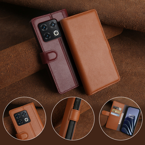 Étui portefeuille à rabat en cuir véritable, avec fente pour cartes, support, protection antichoc pour <span class=keywords><strong>OnePlus</strong></span> 10 11 12 13T 15 Ace <span class=keywords><strong>Nord</strong></span> - Product Image 2